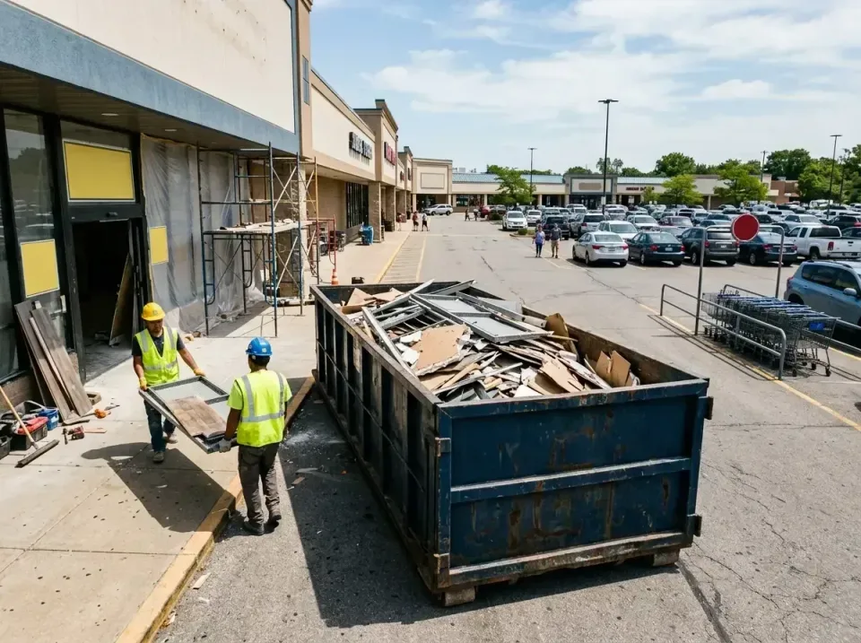 retail-store-renovation-debris-003 — frequently asked questions, Roll-off Dumpster Rentals in Bellefontaine Neighbors, MO